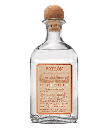 Patron Estate Release Blanco is one of the 30 best tequilas of 2020.