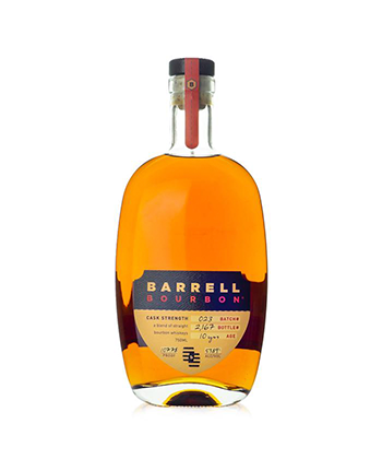 Barrell Bourbon is one of the 30 best bourbons of 2020.