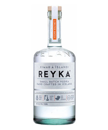 Reyka Vodka is one of the top 20 vodkas for 2020