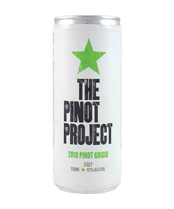 The Pinot Project Pinot Grigio is one of the best canned wines for Summer 2020 