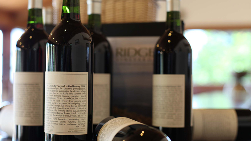 Ridge Wine Bottles