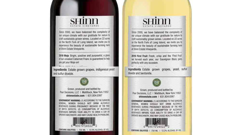 Shinn Estate Vineyards Bottles