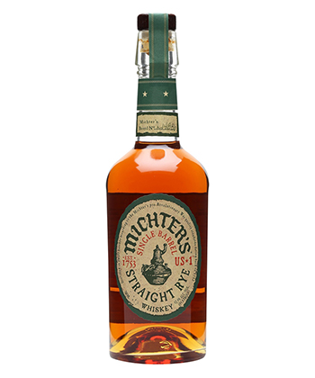 Michter's is one of the 20 Best Rye Whiskey Brands of 2020