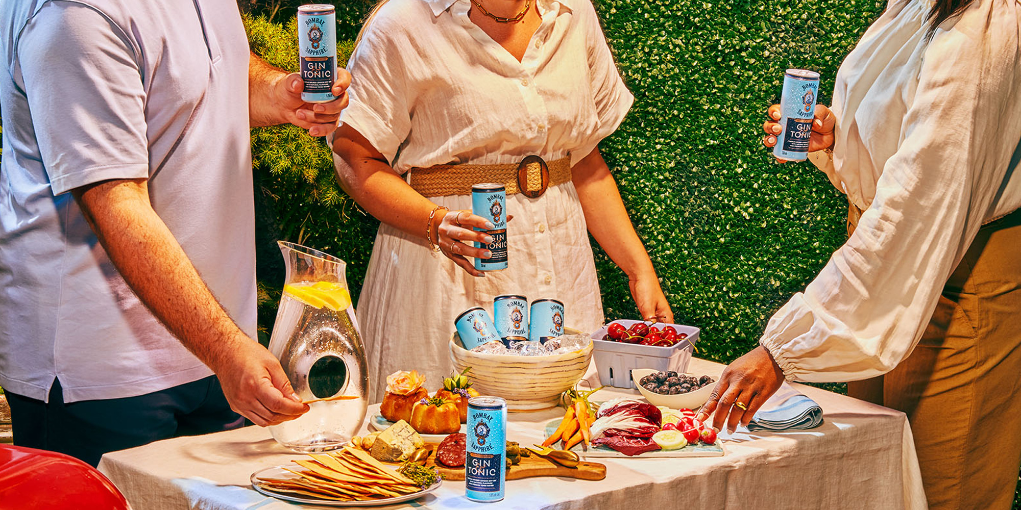 Sips of Summer: At the Cookout with Bombay Sapphire Gin & Tonic Canned Cocktails