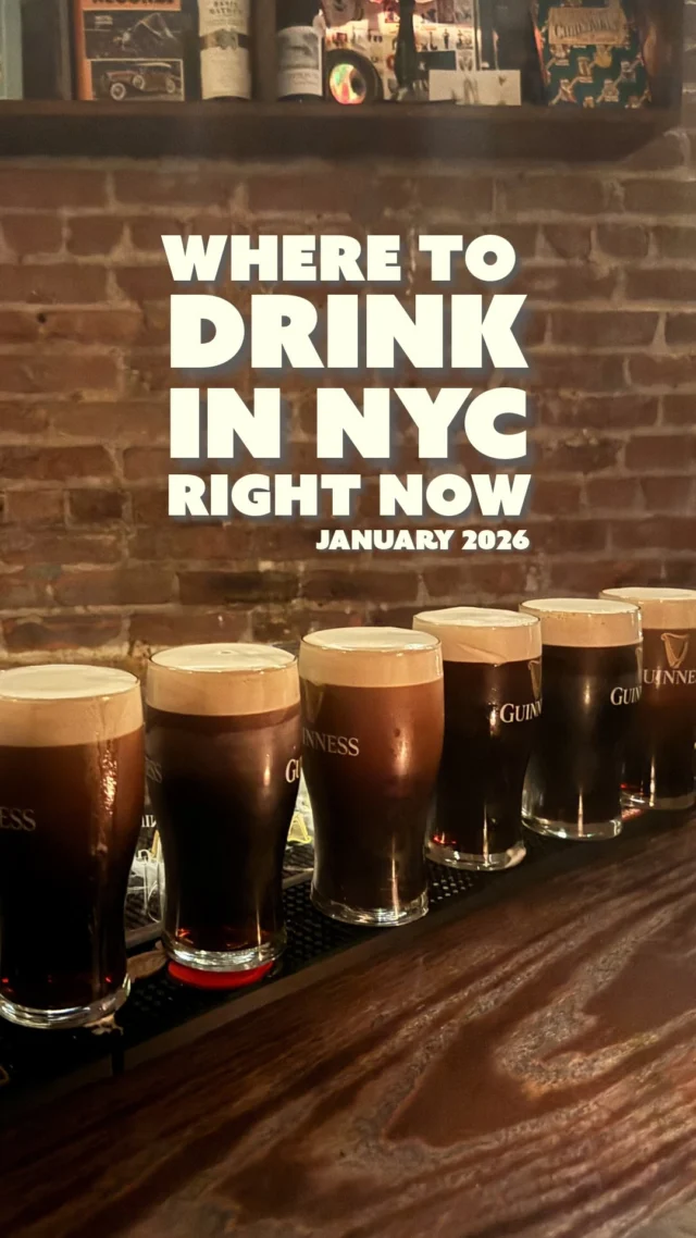 Here are three of our favorite spots to grab a drink in New York City this January ❄️ Hit the link in our bio for the full list of the cool, current, and flat-out excellent bars and restaurants you should visit right now.